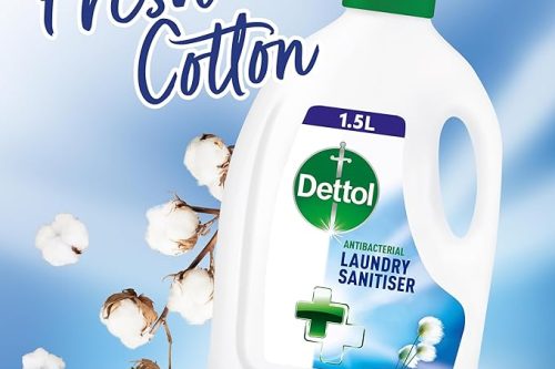 🦊Dettol Antibacterial Laundry Cleanser, Sanitiser Additive, Fresh Cotton Fragrance, Multipack of 4 x 1.5 L-AUTO WIN 22/05