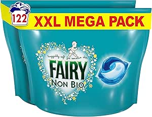 🦊Fairy Non Bio All-in-1 PODS Laundry Detergent Washing Liquid Tablets / Capsules, 122 Washes (61x2)-AUTO WIN