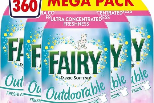 🦊 Fairy Outdoorable Fabric Conditioner, Cherry Blossom and Nordic Cotton, 360 Washes (8x45)-AUTO WIN
