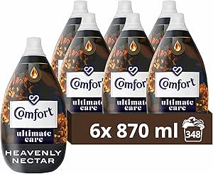 🦊Comfort Ultimate Care Heavenly Nectar Ultra-Concentrated Fabric Conditioner bottle made of 100% recycled plastic* for complete clothes protection 348 washes (6x 870 ml)-AUTO WIN