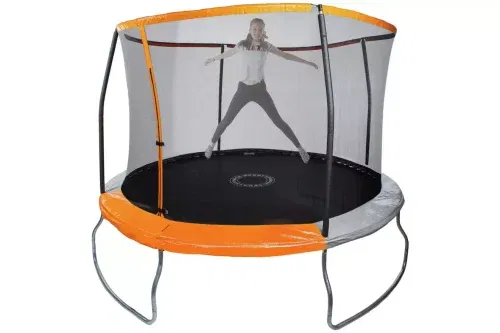 10ft Outdoor Kids Trampoline with Enclosure-AUTO WIN