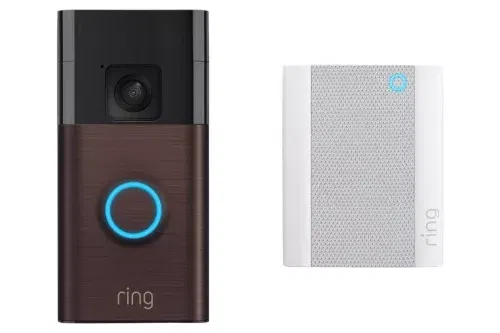Ring Battery Video Doorbell 2024 & Chime - Venetian Bronze-AUTO WIN