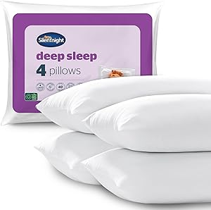 🦊 Silentnight Deep Sleep Pillows 4 Pack -AUTO WIN