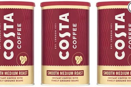 🦊 Costa Coffee Smooth Medium Roast Instant Coffee with Finely Ground Beans Tin 100g (pack of 3)-AUTPO WI