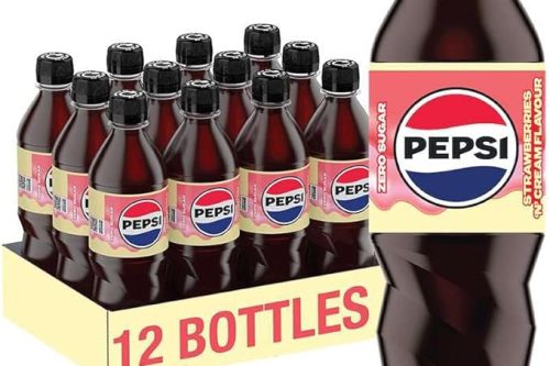 🦊 Pepsi Strawberry & Cream 500ml (Pack of 12)-AUTO WIN