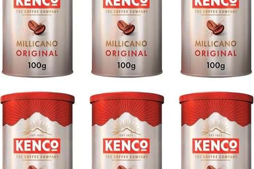 🦊 Kenco Millicano Original Instant Coffee 100g (Pack of 6 Tins, Total 600g)-AUTO WIN