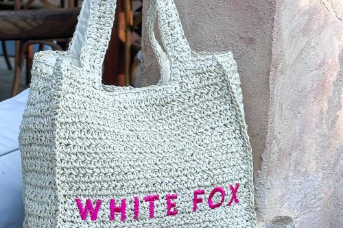 🦊 White Fox -Tyrus Small Top Handle Bag Natural/Pink-AUTO WIN 18/06