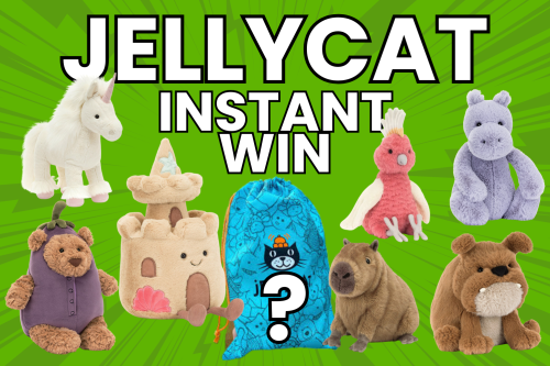 🦊 JELLYCAT INSTANT WIN COMP- MAIN JACKPOT A MYSTERY JELLYCAT-AUTO WIN