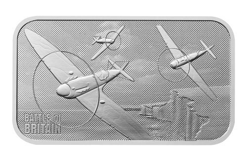 WWII Battle of Britain 1oz Silver Bullion Minted Bar AUTO WIN