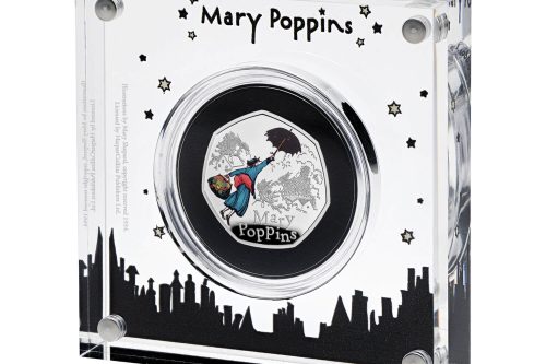 Mary Poppins 2025 UK 50p Silver Proof Colour Coin AUTO WIN