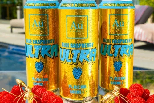 🦊AU VODKA BLUE RASPBERRY ULTRA CANS - 12 PACK-AUTO WIN 01/08