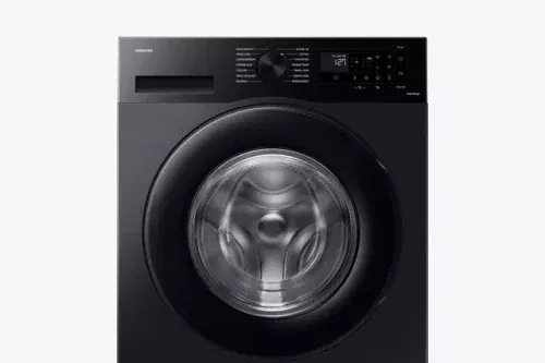Samsung Series 5 WW90CGC04DAB Freestanding ecobubble™ Washing Machine, AI Energy, 9kg Load, 1400rpm, Black-AUTO WIN