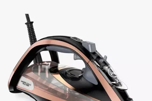 Tefal Ultimate Pure FV9845G0 Steam Iron, Black/Rose Gold-AUTO WIN 07/08