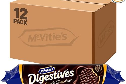 McVitie's Digestives Dark Chocolate Biscuits, 433 g (12 Pack)-AUTO WIN 31/08