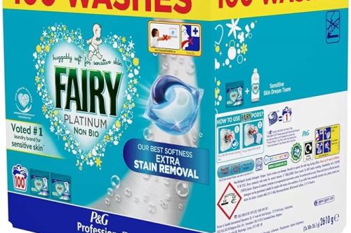 🦊Fairy Platinum Non Bio Pods with Extra Stain Removal – 100 Washes -AUTO WIN 27/08