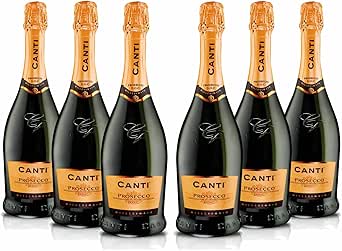 Canti - Prosecco D.O.C. Millesimato, Extra Dry Wine, Italian Glera Grape Variety from Veneto, Fruity and Floral Taste, 6x750 ml-AUTO WIN 31/08