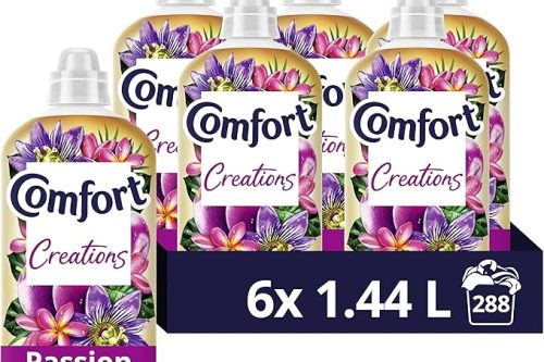 🦊Comfort Creations Passion Bloom Fabric Conditioner with Stay Fresh technology 288 washes (6x 1.44 L )-AUTO WIN 11/08