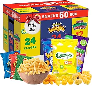 🦊Assorted Flavour Crisps Multipack Box - Variety of 60 Crisps-AUTO WIN 06/09