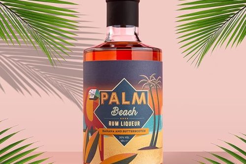 🦊 Palm Beach Banana & Butterscotch Rum Liqueur 50cl, 20% abv (Pack of 2)-AUTO WIN 31/08