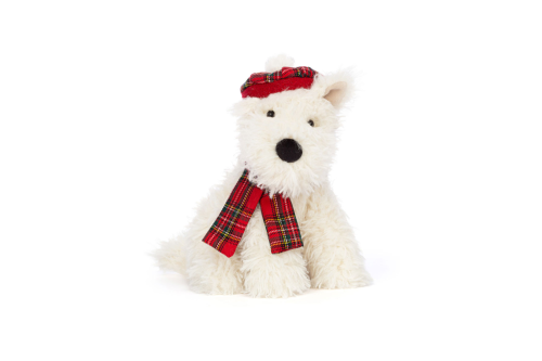 JELLYCAT WINTER WARMER MUNRO SCOTTIE DOG RETIRED AUTOWIN 11/10