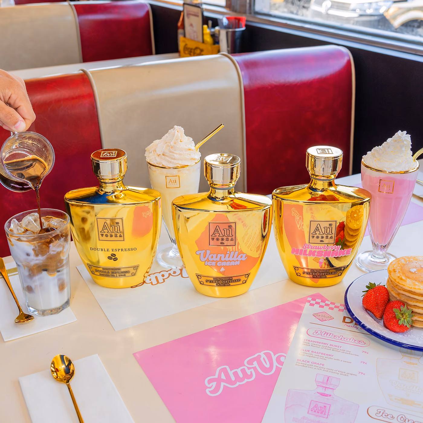 🦊AU VODKA TROPHY BUNDLE- VODKA MILKSHAKES- 3 BOTTLES-AUTO WIN 21/08