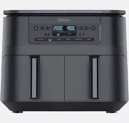 Ninja DZ300UK Dual Zone Air Fryer, 7.6L, Grey-AUTO WIN 30/08