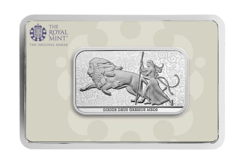 Una and the Lion 1oz Silver Bullion Minted Bar AUTOWIN 19/08