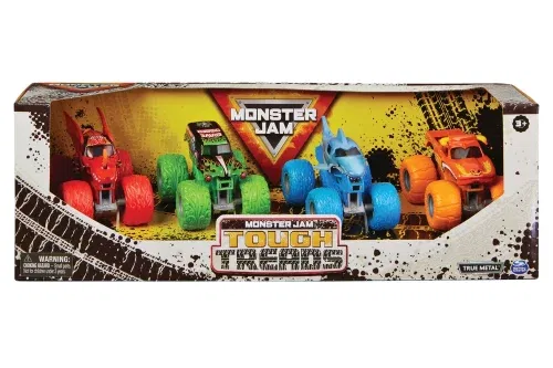 🦊Monster Jam Tough Threads Monster Trucks Diecast 1:64 Scale 4 Pack AUTO WIN 26/09