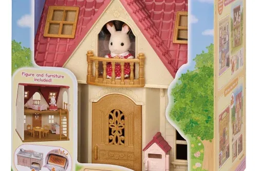 🦊Sylvanian Families House Red Roof Cosy Cottage-AUTO WIN 24/09