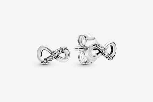 🦊 Pandora Sparkling Infinity Stud Earrings Sterling silver-AUTO WIN 01/10