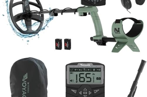 Minelab X-Terra Voyager Professional Metal Detector set for Adults and Children - Pinpoint Mode - Waterproof coil - High Precision - Complete with Headphones, Collapsible Shovel and Carrying Case-04/09auto win
