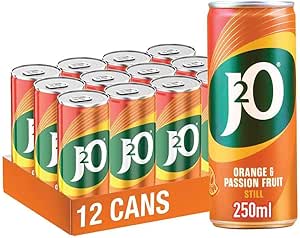 3XJ2O FRUIT JUICE, ORANGE AND PASSION FRUIT, 250ML CANS (PACK OF 12)-AUTO WIN 27/09