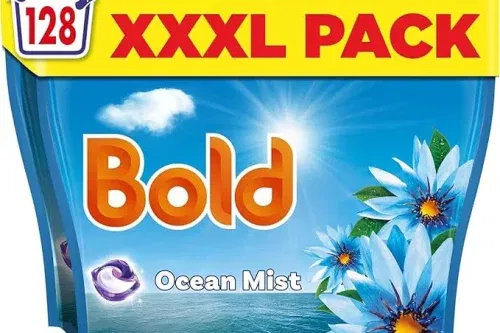 BOLD ALL-IN-1 PODS 128 WASHES (64 X 2), OCEAN ESCAPE-AUTO WIN 26/09