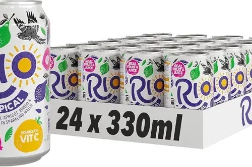 Rio Tropical Original Soft Drink, 330ml Cans, Pack of 24-AUTO WIN 30/09
