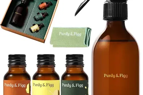 Purdy & Figg | Counter Clean Mixed Starter Kit | All Natural Gentle Non Toxic Organic Essential Oils Multipurpose Cleaner | Citrus Floral Vetiver | Home Kitchen Countertop-AUTO WIN 28/09