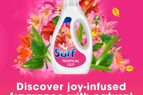 🦊Surf Tropical Lily Laundry Washing Liquid 300 washes with a joy-infused fragrance (5x 1.62 L)-AUTO WIN 01/10