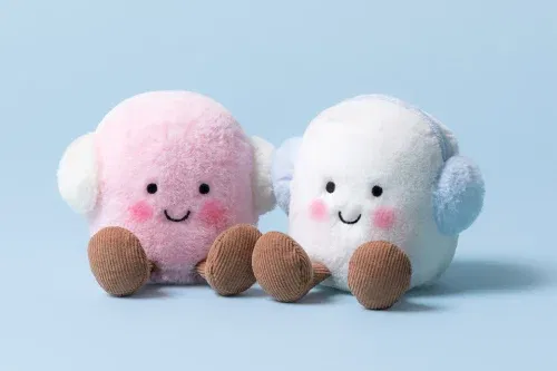 JELLYCAT Amuseables Toastie Pink And White Marshmallows-AUTO WIN 02/09