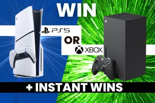 WIN A PS5 OR XBOX PLUS INSTANT WINS UP FOR GRABS – 29/09