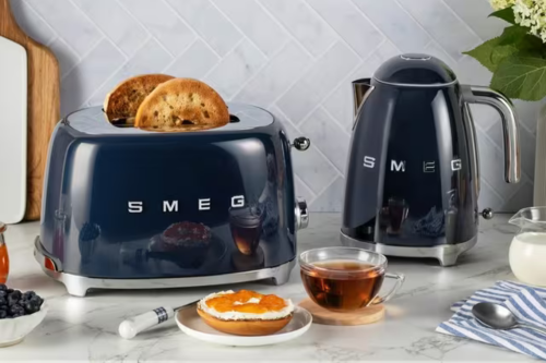SMEG NAVY KETTLE AND TOASTER -AUTO WIN 30/09