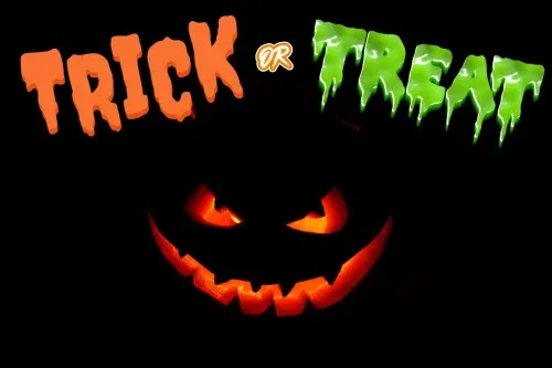 TRICK OR TREAT! HALLOWEEN INSTANT WIN COMPETITION! MAIN PRIZE £300 JACKPOT-AUTO WIN 26/09