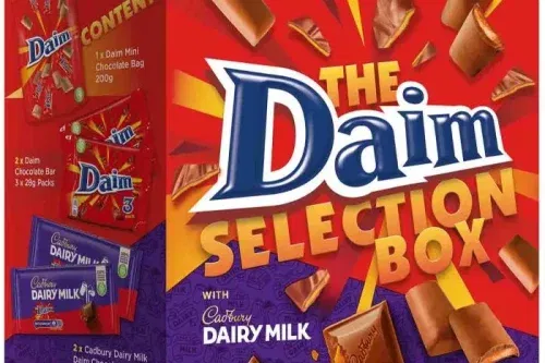 DAIM & DAIRY MILK CHOCOLATE SELECTION BOX-AUTO WIN 29/09