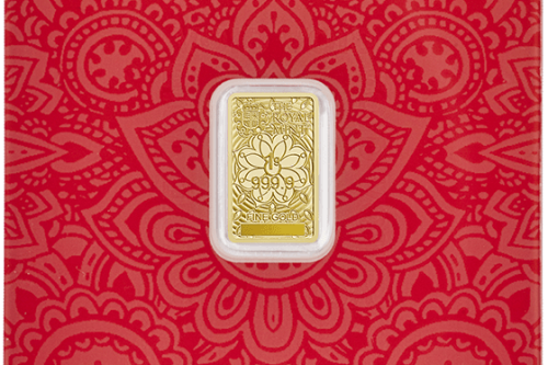 Lakshmi 1g Gold Bullion Minted Bar AUTOWIN 27/09