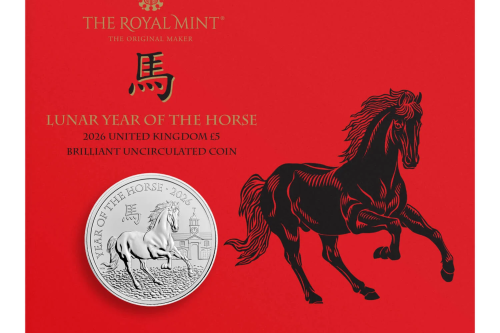 Lunar Year of the Horse 2026 UK £5 Brilliant Uncirculated Coin AUTOWIN 29/09