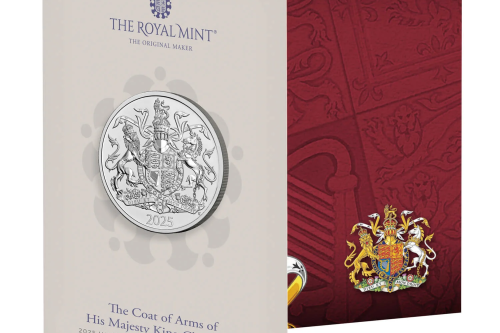 The Coat of Arms of His Majesty King Charles III 2025 UK £5 Brilliant Uncirculated Coin AUTOWIN 02/10
