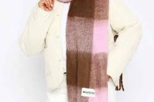 🦊 White Fox Colorado Scarf Pink/Chocolate-AUTO WIN 28/09