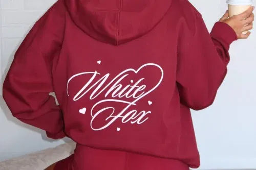🦊 White Fox Love You Regardless Oversized Hoodie Burgundy-AUTO WIN 19/09