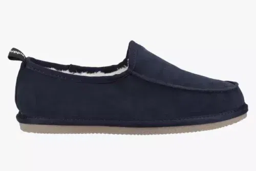 Hush Puppies Charles Suede Slippers, Navy-AUTO WIN 18/10