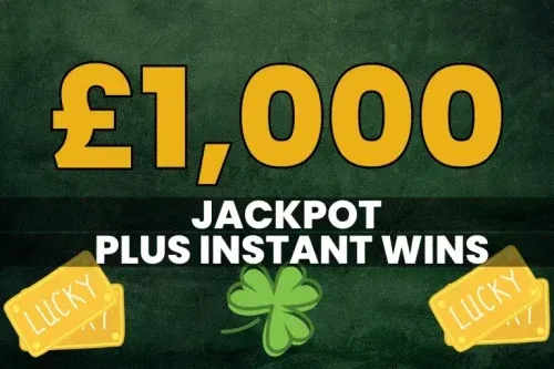 £1000 CASH JACKPOT + INSTANT WINS-AUTO WIN 31/10
