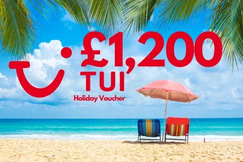 WIN £1200 TUI GIFT CARD-15/10