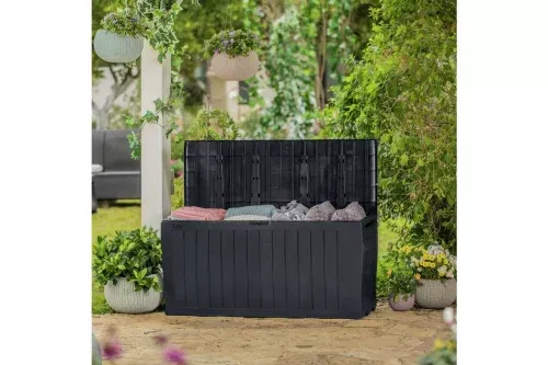 Keter Marvel+ 270L Outdoor Garden Storage Box - Grey-AUTO WIN 14/10